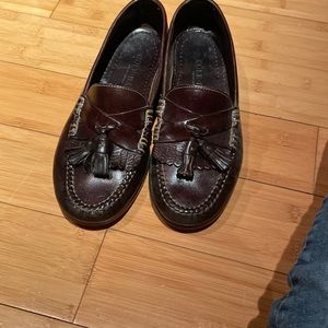 Men’s black coal, hon, loafers size
